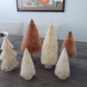 Neutral holiday trees       as pictured.